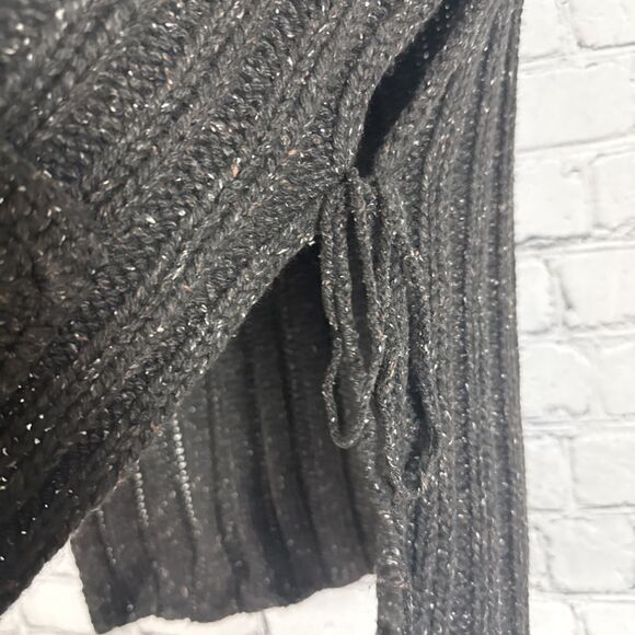 Vtg April Cornell Turtleneck Sweater Vest Wool Silk Ribbed Knit Brown Womens L - Picture 6 of 9